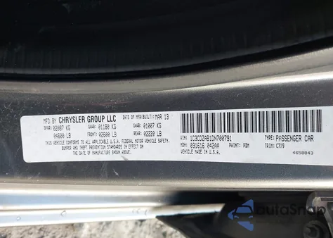 2013 Dodge Avenger Se z USA, uszkodzony, nr VIN 1C3CDZAB1DN700791